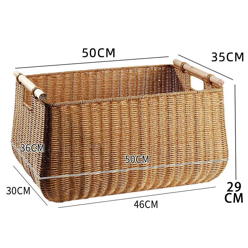 Rattan Clothes Storage Basket