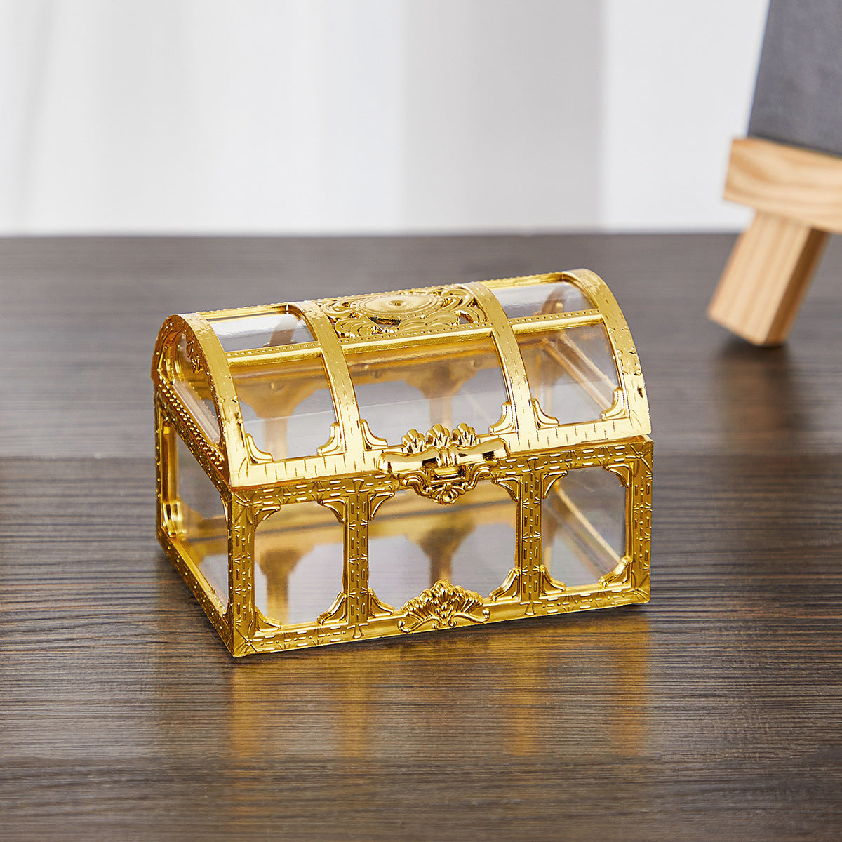 Vintage Gold Treasure Chest
