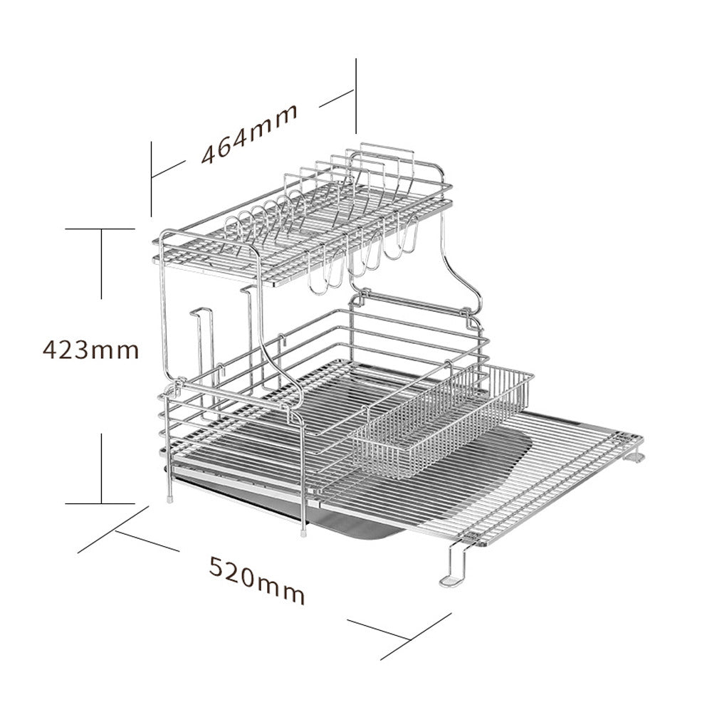 Stainless steel draining rack