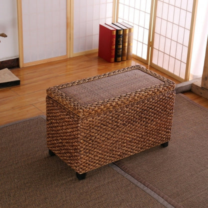 Rattan Storage Stool Foyer Shoe Stool