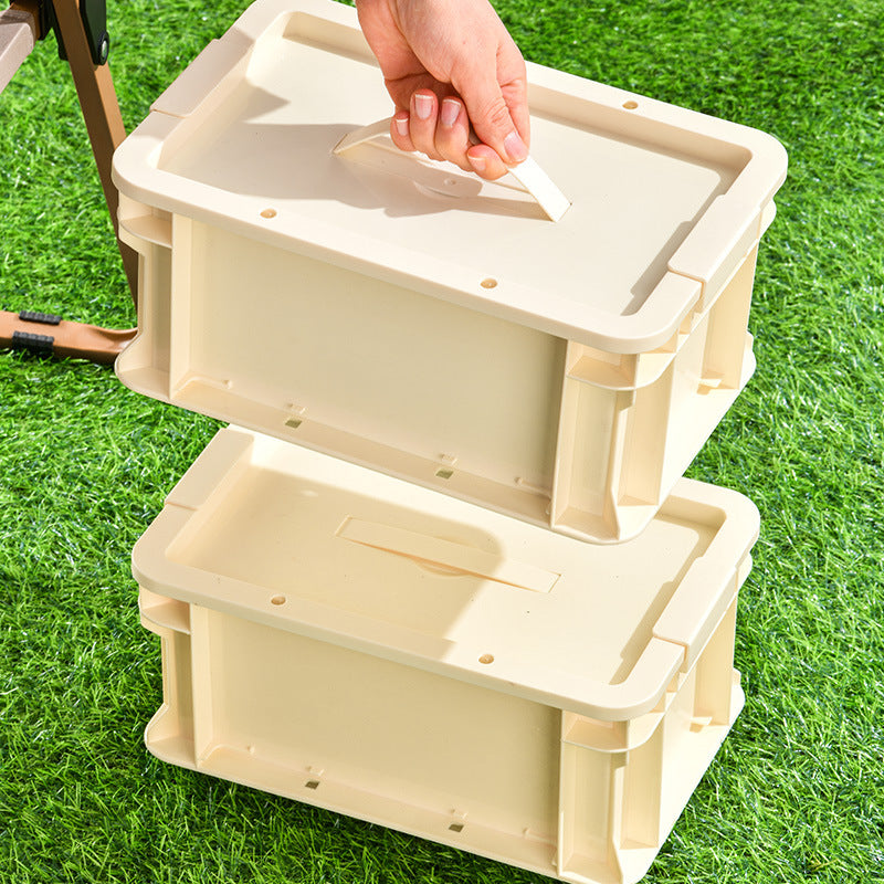 Cream colored storage box