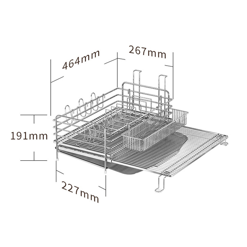 Stainless steel draining rack