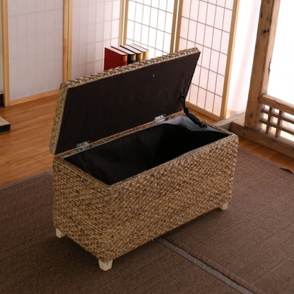 Rattan Storage Stool Foyer Shoe Stool